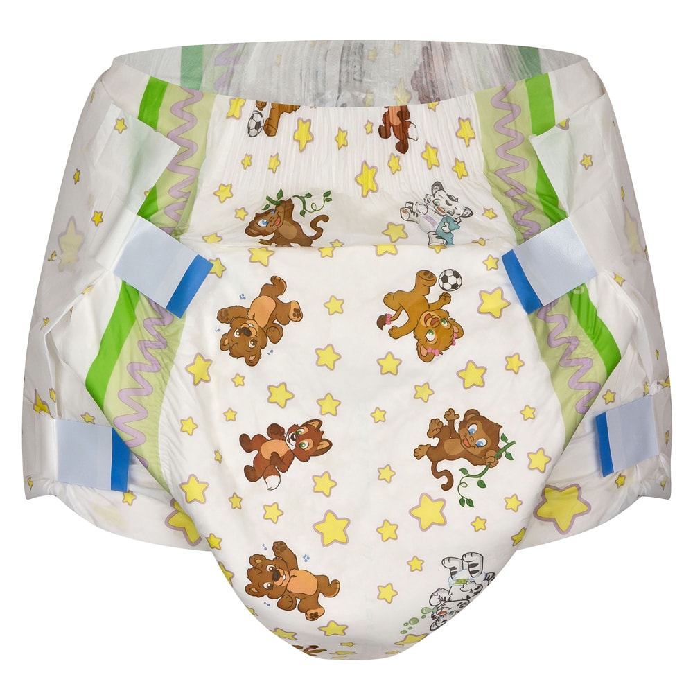 Crinklz Tab-Style Briefs Adult Printed Diapers